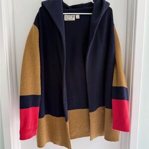 Field Flower Hooded Sweater - Navy
